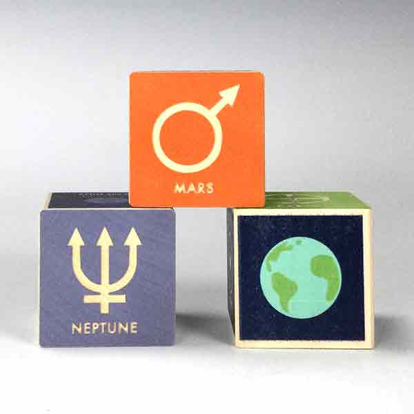 Wooden Planet Block Set - Image 2